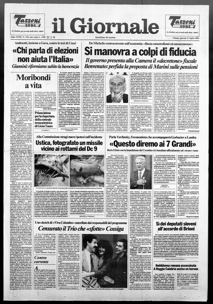 Il giornale : quotidiano del mattino